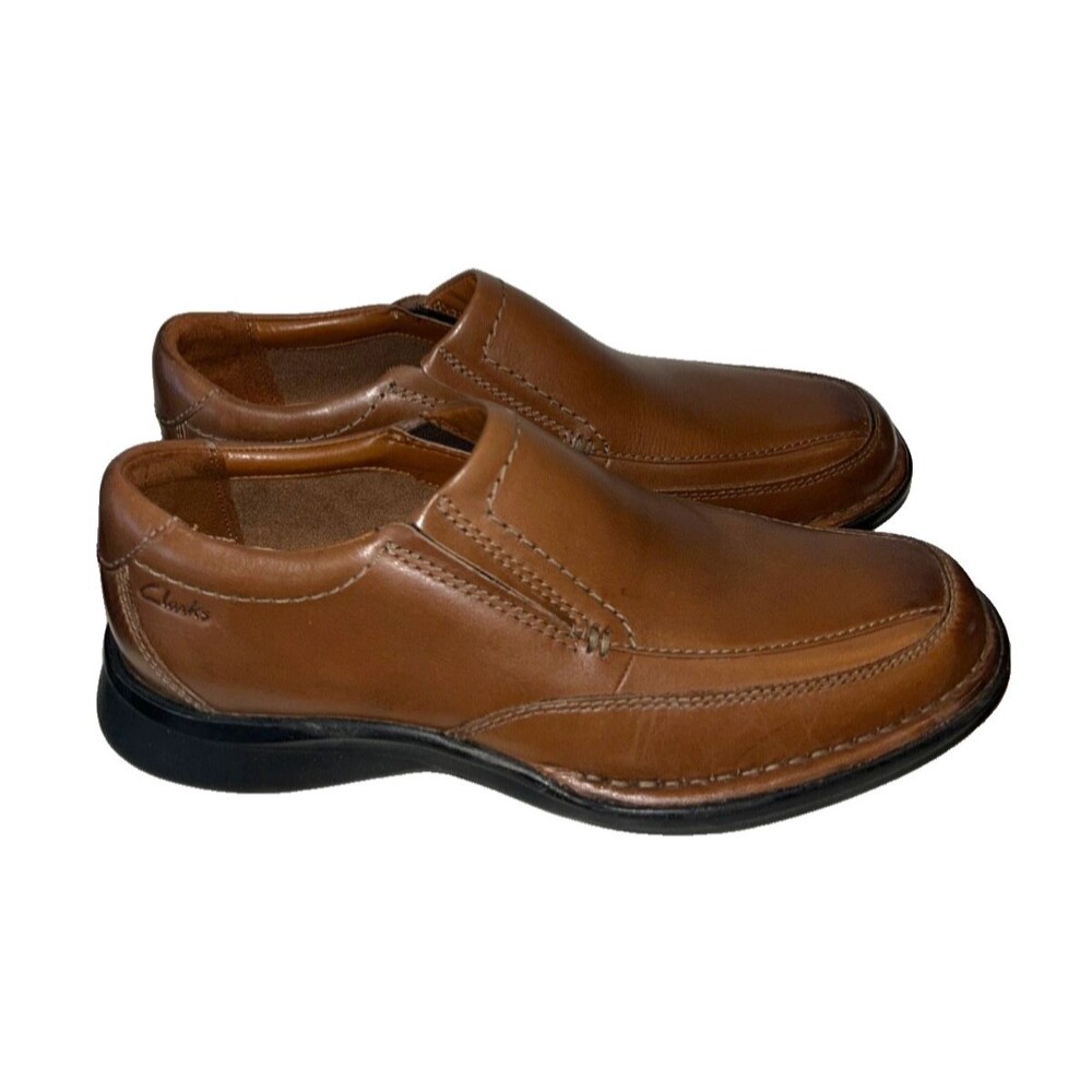 Clarks Men's Kempton Free Loafer Tan Leather size 9.5 NWOT